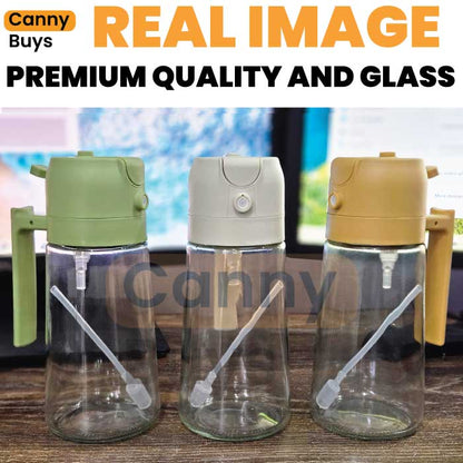 Canny 2 in 1 Glass Oil Sprayer & Dispenser