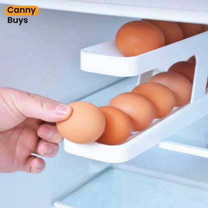 Canny Automatic Rolling Egg Holder for Fridge