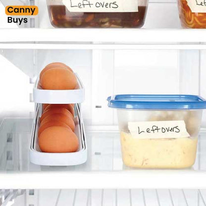 Canny Automatic Rolling Egg Holder for Fridge