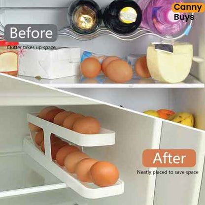 Canny Automatic Rolling Egg Holder for Fridge