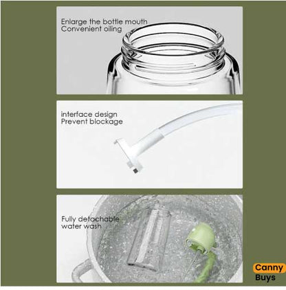 Canny 2 in 1 Glass Oil Sprayer & Dispenser