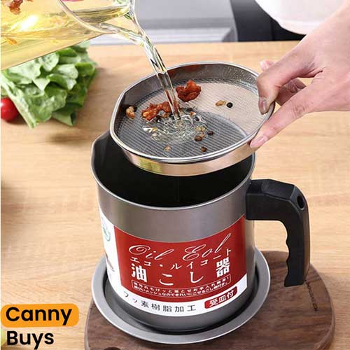 Cooking Oil Separator & Strainer Pot